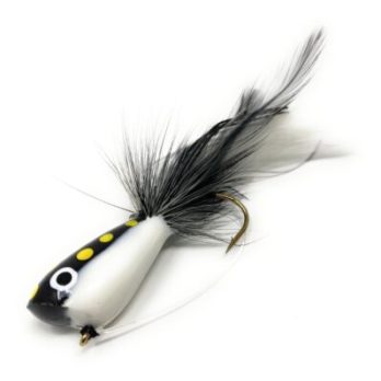 Frog Black White Popper