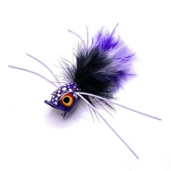 Purple and Black Concave Face Frog Popper