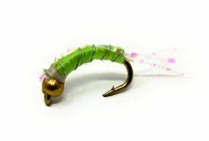 Beadhead Zebra Midge - Chartreuse